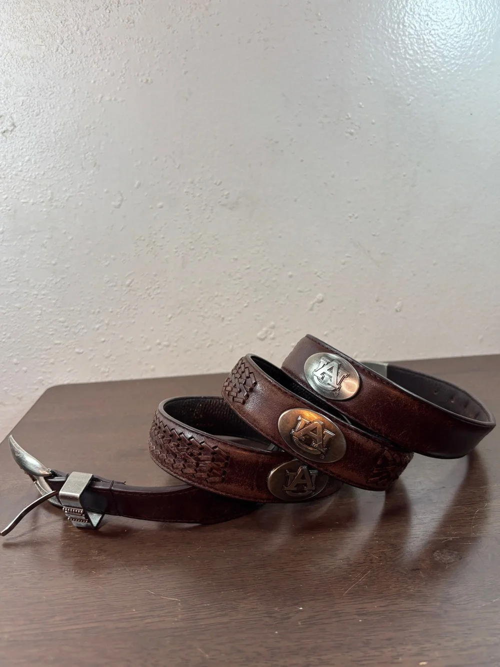 Auburn Tiger Men’s Collegiate Leather Belt